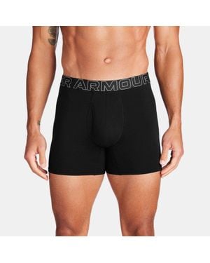 Under Armour Ua Performance Cotton 6" 3-pack Boxerjock - Black