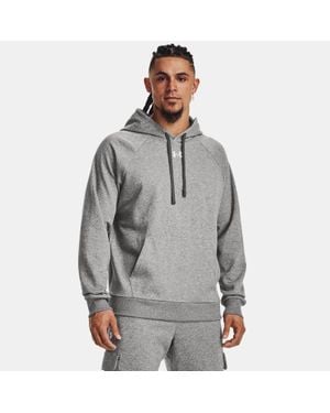Under Armour Rival Fleece Hoodie Castlerock Light Heather - Grey
