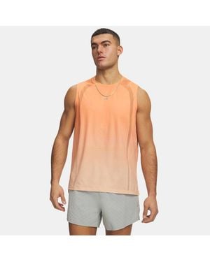 Under Armour Halo Run Herentanktop Oranje Bloc Reflecterend