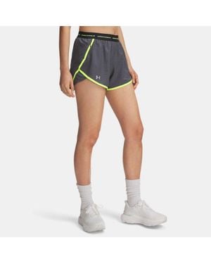 Under Armour Fly By 3' Shorts Castlerock High Vis Reflective - Blue