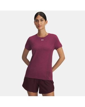 Under Armour Vanish Seamless Loose Short Sleeve Fuchsia Dusk Dark - Red