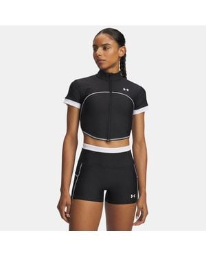 Under Armour Heatgear Short Sleeve Full Zip - Black