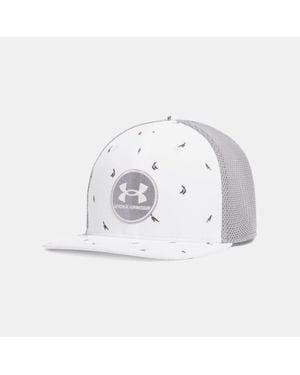 Under Armour Cappello Drive Mid Stretch Fit Da Uomo - Bianco