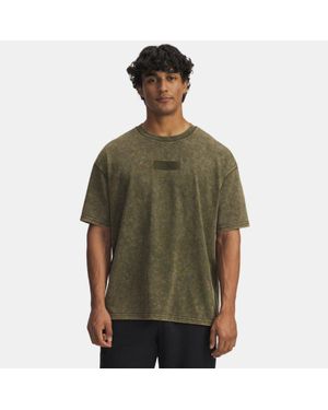 Under Armour Project Rock Heavyweight Oversized T-Shirt Expedition Expedition - Green