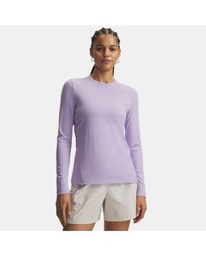 Under Armour Explor Upf Long Sleeve Crew Crest Crest - Purple