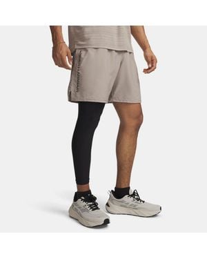 Under Armour Tech Woven Wordmark 8.25" Shorts Timberwolf Taupe - Grey