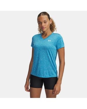 Under Armour Tech Twist V-Neck Short Sleeve Ether - Blue