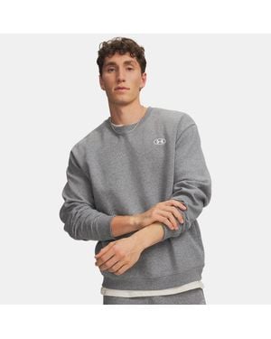 Under Armour Rival Fleece Crew Castlerock Light Heather - Grey