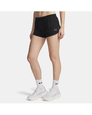 Under Armour Velociti Pro Shorts (7,5 Cm) Für Damen Ultimate Reflektierend - Schwarz