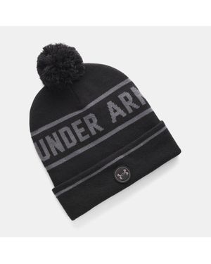 Under Armour Gorro Drive Pom Para Hombre Castlerock Castlerock - Negro