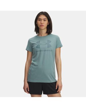 Under Armour Rival Logo Short Sleeve Serpentine Jasper - Green