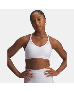 Under Armour Sujetador Deportivo Crossback Low Para Mujer Halo Gris - Blanco