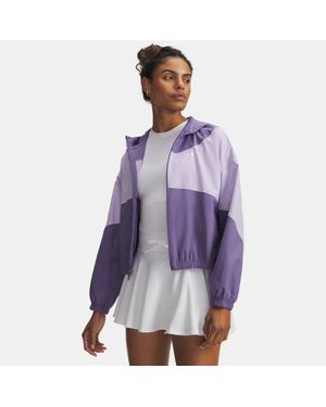 Under Armour Rival Woven Jacket Luxe Crest - Purple