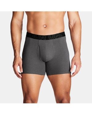 Under Armour Ua Performance Cotton 6" 3-pack Boxerjock - Grey