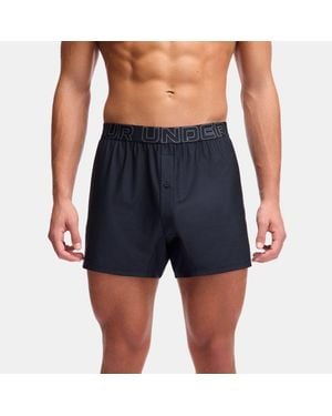 Under Armour Performance Tech Mesh 6" 3-Pack Boxer - Blue