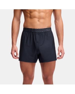 Under Armour Performance Tech Mesh 6" 3-Pack Boxer - Blue