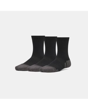 Under Armour Performance Tech Kids' 3-Pack Crew Socks Ultimate Ultimate Jet - Black