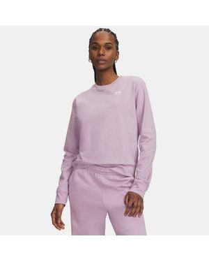 Under Armour Sudadera Sport Terry Para Mujer Mauve Blanco - Morado