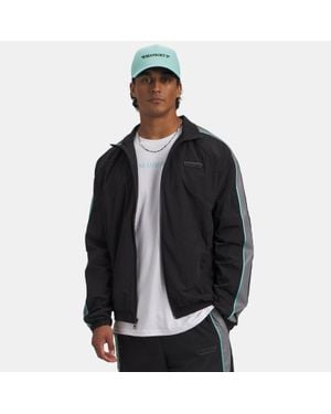 Under Armour Giacca Icon Woven X Mansory Track Da Uomo Tropical Tide Bianco - Nero