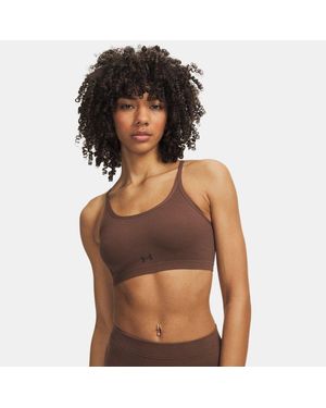 Under Armour Sujetador Deportivo Seamless Cotton Low Para Mujer Incense Marron Kona Marron - Marrón