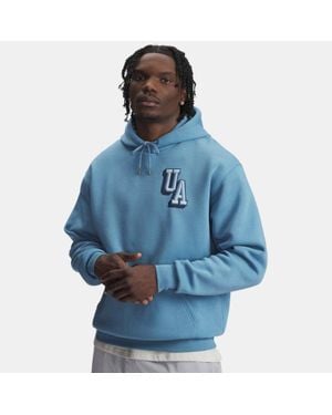 Under Armour Icon Fleece Graphic Hoodie Smoke - Blue