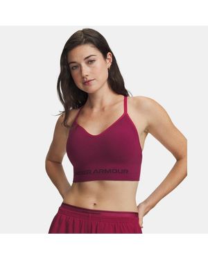 Under Armour Women's Vanish Seamless Low Sports Bra - Red