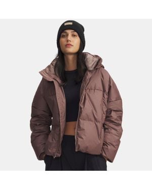 Under Armour Limitless Down Puffer Damesjack Sierra Taupe Sierra Taupe - Bruin