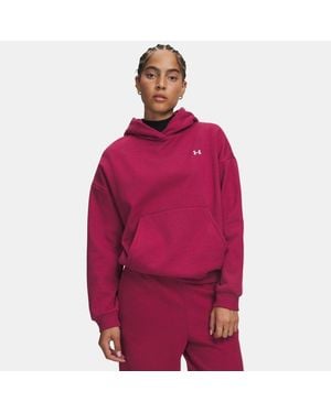 Under Armour Icon Fleece Hoodie Voor Claret Wit - Rood