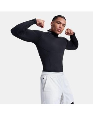 Under Armour Coldgear Neolast Compression Mock Long Sleeve Ultimate Ultimate Reflective - Blue