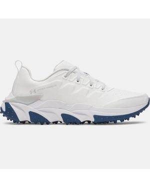 Under Armour Scarpe Da Golf Halo Tour Spikeless Da Uomo Metallico Argento - Bianco