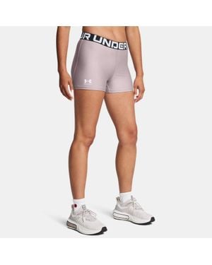 Under Armour Pantaloncini Heatgear Da Donna Tetra Bianco - Blu