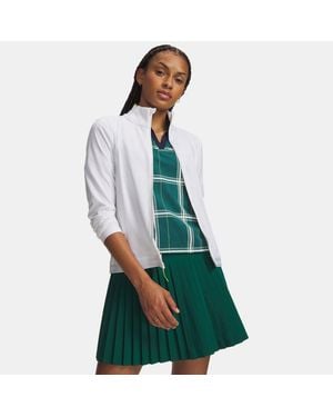 Under Armour Drive Lightweight Damestop Met Ritssluiting Wit Groente Citrine Wit