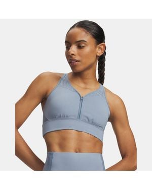 Under Armour Ua Vanish Elite Mesh Zip Tank - Blue