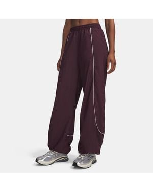 Under Armour Ua Unstoppable Woven Wind Trousers - Purple