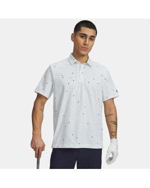 Under Armour Armourdry Printed Polo Enamel Midnight - White
