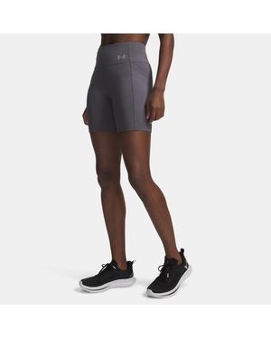 Under Armour Velociti 6" Fitted Shorts Castlerock Reflective - Black