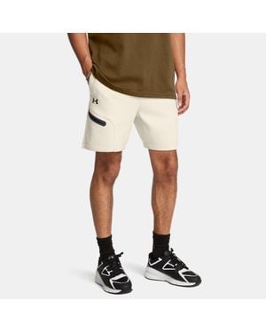 Under Armour Ua Unstoppable Fleece Shorts - White