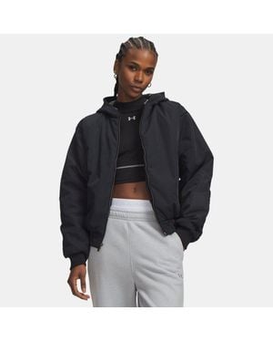 Under Armour Latitude Bomberjack Met Capuchon Voor Zwart Zwart