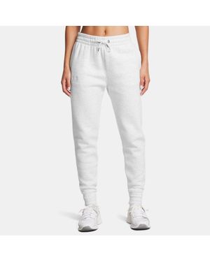 Under Armour Icon Fleece Joggers Distant Medium Heather - White