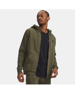 Under Armour Icon Fleece Taping Full-Zip Marine Od - Green
