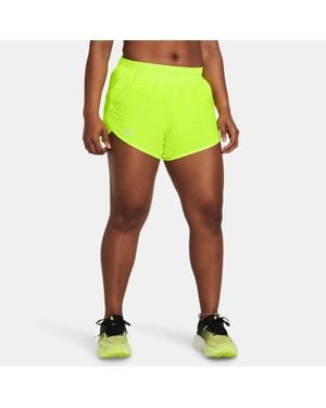 Under Armour Fly-By 3" Shorts High Vis High Vis Reflective - Green