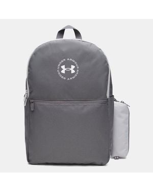 Under Armour Essential Printed Backpack Castlerock Mod - Grey
