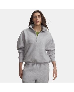 Under Armour Unstoppable Fleece ½ Zip Mod Light Heather Mod - Grey