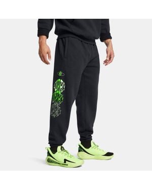 Under Armour Jogger Curry Splash Graphic Da Uomo Hyper Verde - Nero