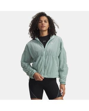 Under Armour Rival Woven Bungee Full Zip Enamel - Green