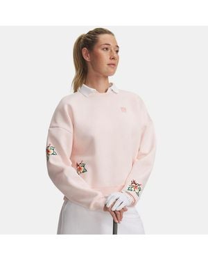 Under Armour Icon Golf Trip Crew Beta Tint Posh - Pink