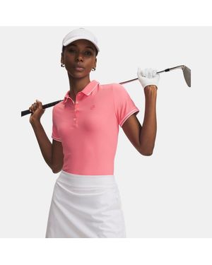 Under Armour Drive Chill Short Sleeve Polo Bittersweet Bittersweet - Pink