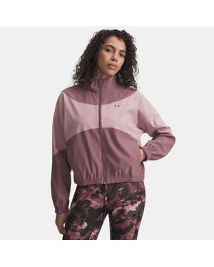 Under Armour Rival Woven Jacket Mist Tourmaline Mist - Brown