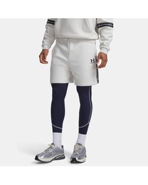 Under Armour Ua Icon Fleece Taped Shorts - Grey