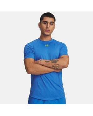 Under Armour Challenger Pro Short Sleeve Atlantis High Vis - Blue